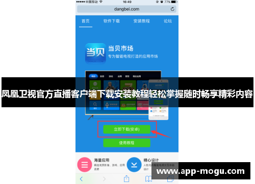 凤凰卫视官方直播客户端下载安装教程轻松掌握随时畅享精彩内容